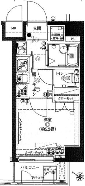 ヴェルト横濱石川町Ⅱの間取り
