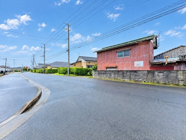 【121.71坪】ひたちなか市阿字ヶ浦土地の前面道路含む現地写真
