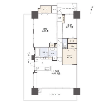 ヴェルディ沖野上パークテラスの間取り