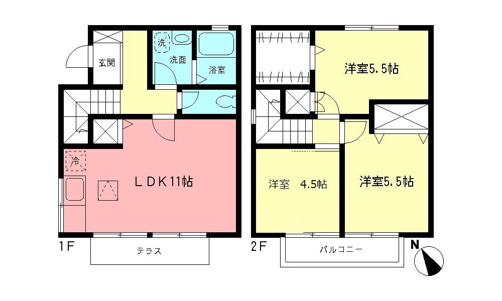 ツインホームズの間取り