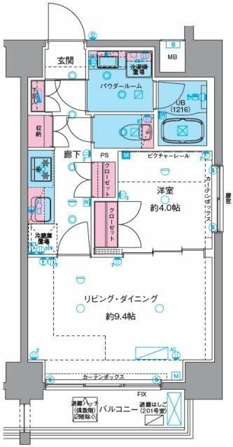 ＧＥＮＯＶＩＡ浅草Ⅵｓｋｙｇａｒｄｅｎの間取り