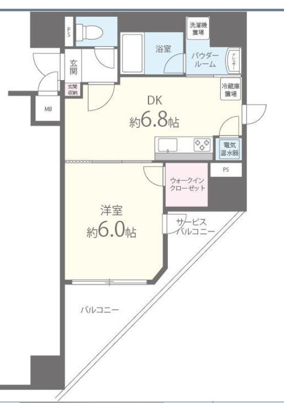 アプライズ西長堀の間取り