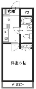 神戸市灘区福住通５丁目の賃貸マンションの間取り