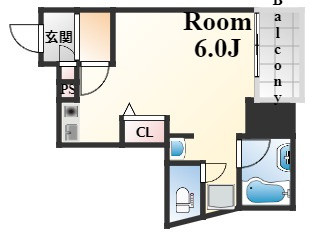 神戸市中央区北長狭通３丁目の賃貸マンションの間取り