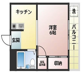 神戸市東灘区魚崎南町７丁目の賃貸マンションの間取り
