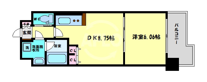 グランシス天満橋の間取り|グランシス天満橋　間取り
