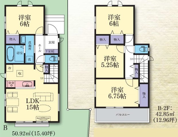 【横浜市泉区下和泉4丁目30-5全2棟新築戸建て】★仲介手数料無料★（下和泉小学校・泉が丘中学校）の間取り