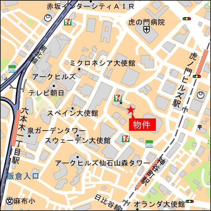 虎ノ門タワーズレジデンスの地図