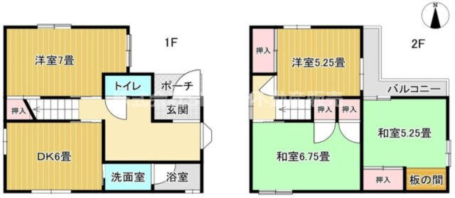 東鴻池町1丁目中古戸建の間取り|2026年9月に内装リフォーム済みで室内大変キレイです！