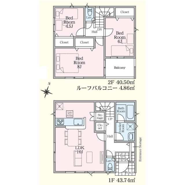 クレイドルガーデン宇都宮市若草第5　新築一戸建ての間取り