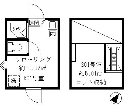 杉並区和泉２丁目のアパートの間取り