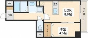 LUANA・AIR・RESIDENCE錦町の間取り