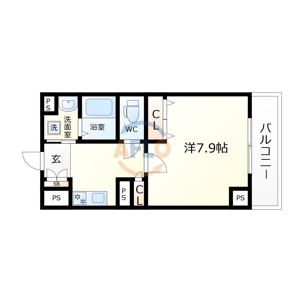 ふぁみ～ゆ弁天町の間取り|ふぁみ～ゆ弁天町　外観