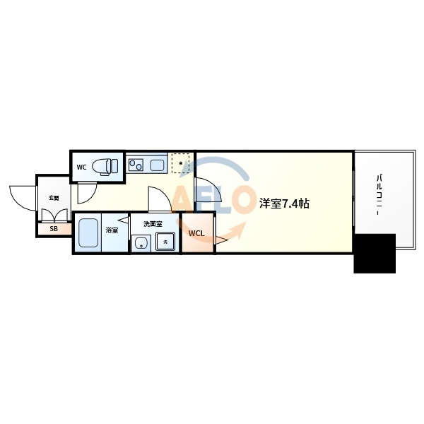 レジュールアッシュ京橋の間取り|レジュールアッシュ京橋　間取り