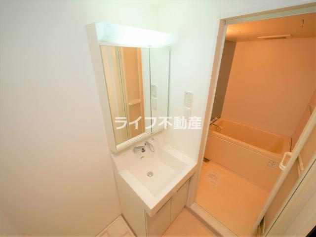 S-RESIDENCE緑橋Serioの洗面所|使いやすい洗面所です