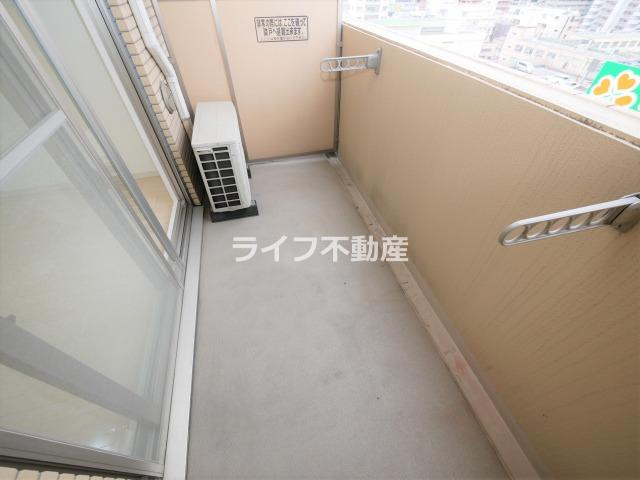 S-RESIDENCE緑橋Serioのバルコニー|広々としたバルコニーです