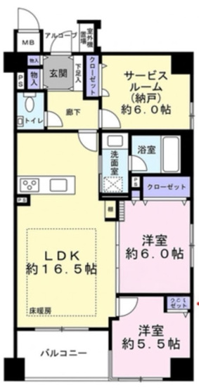 【間取り】 | クレッセント新横浜　新横浜駅まで平坦7分/Renovation物件/安心のオートロック