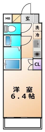 小平市学園東町１丁目の賃貸マンションの間取り