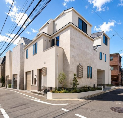 品川区大井　新築戸建の外観パース