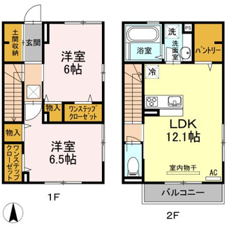 【間取り】 | グランシャリオ・ヴィラ　E棟