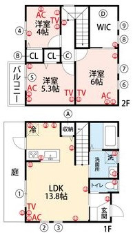 カーサクレストの間取り|使い勝手の良い間取りです♪