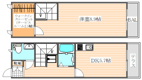 Casa JR箱崎 A棟の間取り|使いやすい間取りです。