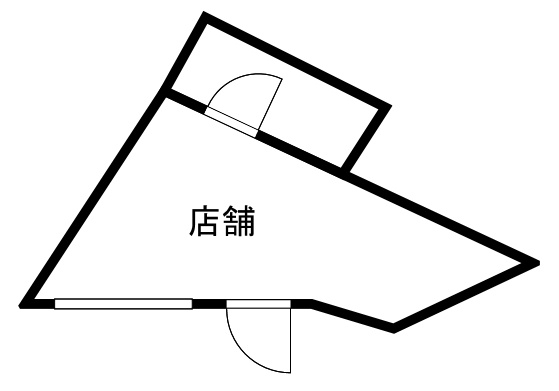 箕面市箕面１丁目の店舗事務所の間取り