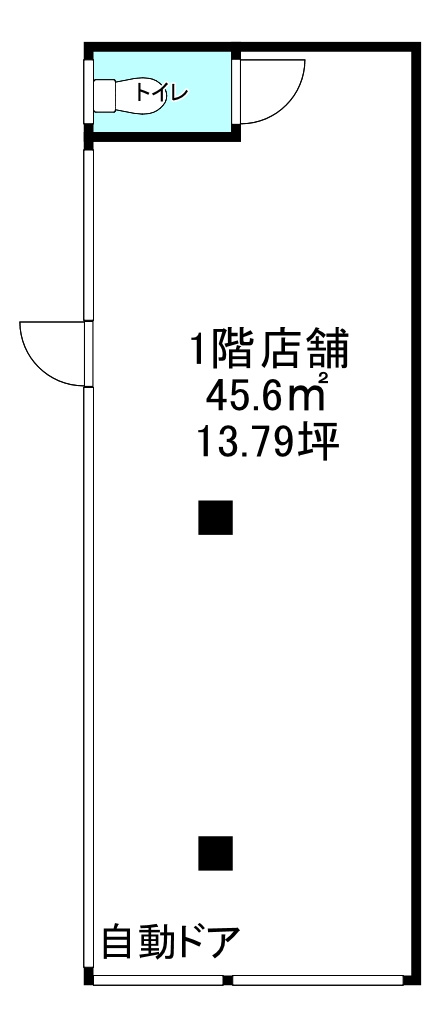 茨木市東奈良３丁目の店舗事務所の間取り