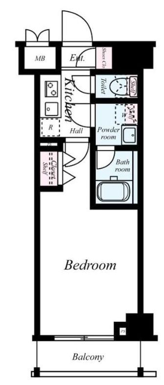 SHOKEN Residence南千住の間取り|間取りです。