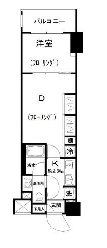 パークリュクス渋谷西原の間取り|間取りです。