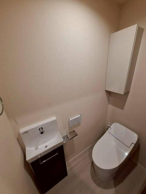 ミラルーチェ学芸大学のトイレ|落ち着いた色調のトイレです