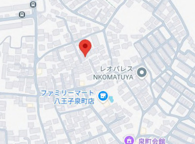 『八王子市中古戸建て』八王子市泉町1250-33【仲介手数料無料】　八王子市泉町　の地図|～仲介手数料無料☆八王子ひなた不動産～八王子市泉町　中古戸建