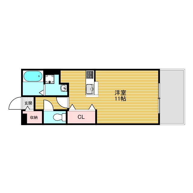 クレール豊里の間取り