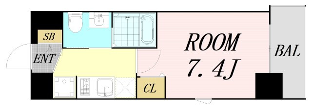 TLRレジデンス本町WEST　仲介手数料無料の間取り