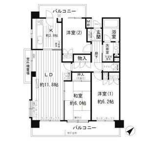 【間取り】 | 市が尾パークホームズ弐番館 | 間取り