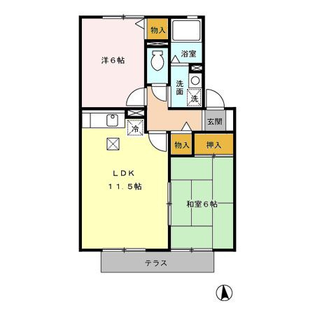 ルポ・ロジェマン C棟の間取り|使い勝手の良い間取りです♪