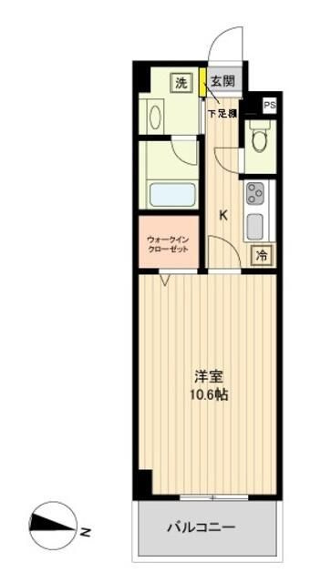ベルメゾン若林の間取り