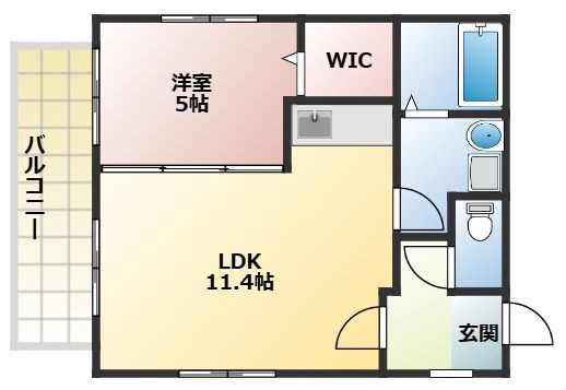 パッサーブルー野中の間取り|使い勝手の良い間取りです♪