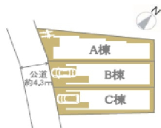 大田区南馬込　新築戸建B号棟の区画図