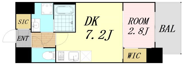 アドバンス江坂東デパール　仲介手数料無料の間取り