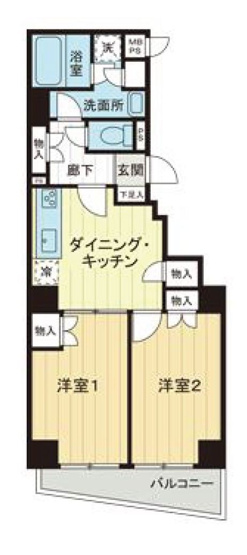 【間取り】 | ライオンズマンション浅草言問橋 | 間取り