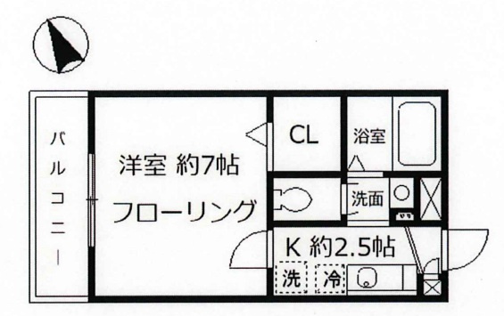 コーネル・スリーの間取り