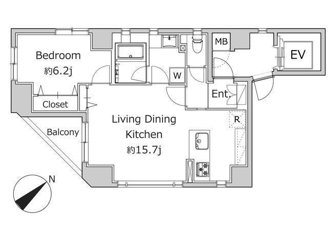 Duo Torre Southの間取り
