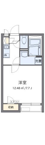【間取り】 | クレイノＳⅡ | 代表的な間取のため実際の間取とは異なる場合があります