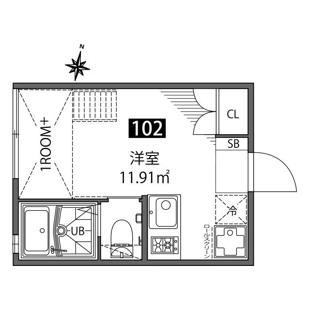 チトカラアパートメントの間取り|間取り図