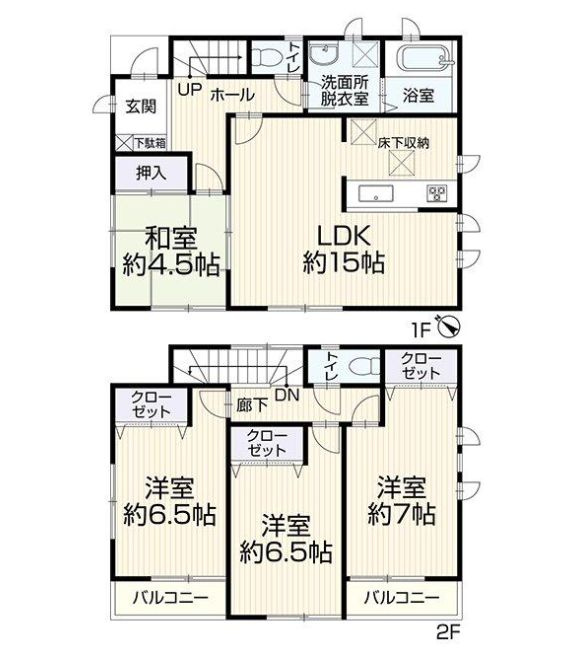厚木市飯山南1丁目　中古戸建の間取り|間取図「厚木市飯山南1丁目　中古戸建」