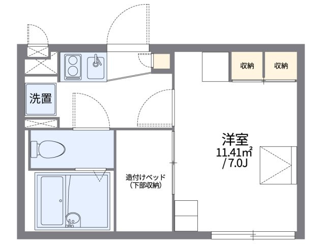 レオパレスノースヒルの間取り
