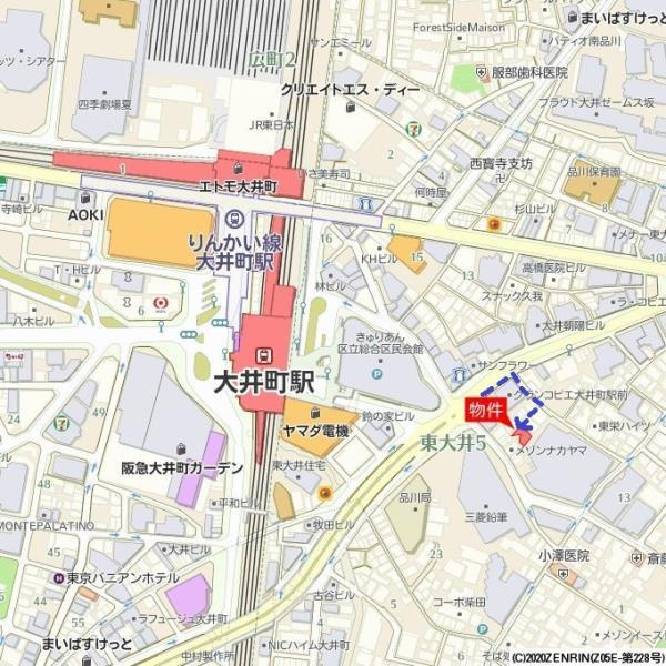 ファイブハイツの地図