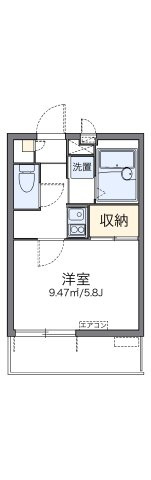 レオパレスオネスティの間取り