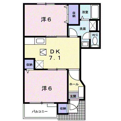 カリーノ　トゥッティＡの間取り